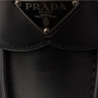 Prada İçi Tüylü Deri Kadın Loafer