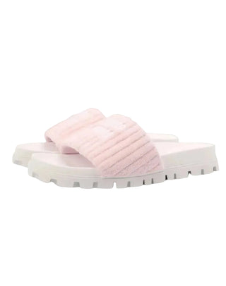 Pembe Terry Cloth Kadın Terlik