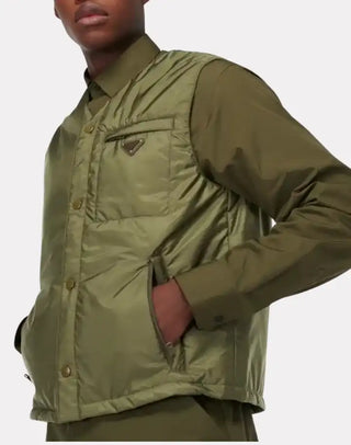 Dolgulu Metal Logolu Erkek Yelek