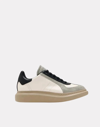 Oversized Retro Beyaz Siyah Erkek Sneakers