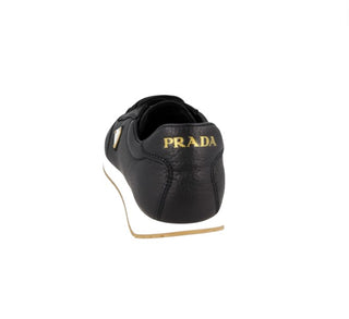 Prada Komple Deri Metal Logolu Sneaker