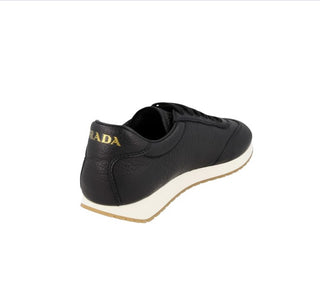 Prada Komple Deri Metal Logolu Sneaker