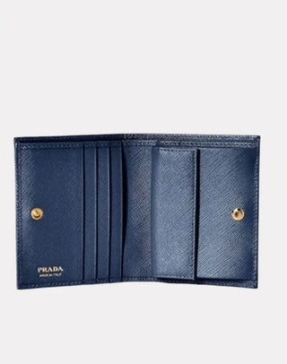 Saffiano Deri Metal Logolu Cüzdan