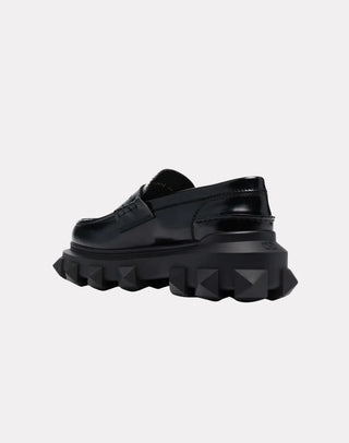 Kalın Taban Deri Kadın Loafers