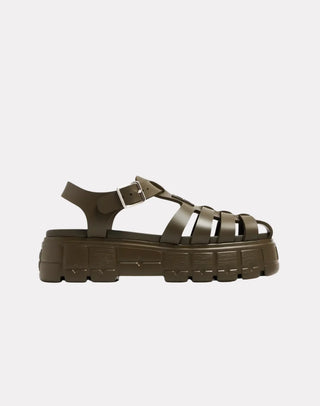 Platform Taban Logolu Kadın Sandalet