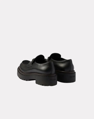 Komple Deri Metal Logolu Erkek Loafers
