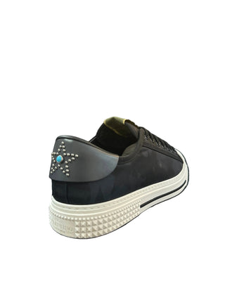 Kamuflaj Detaylı Düz Taban Erkek Sneakers