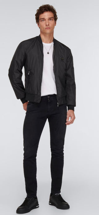 Metal Logolu Erkek Mont