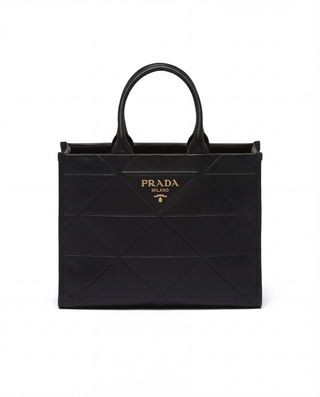 Prada Metal Logolu Deri Çanta