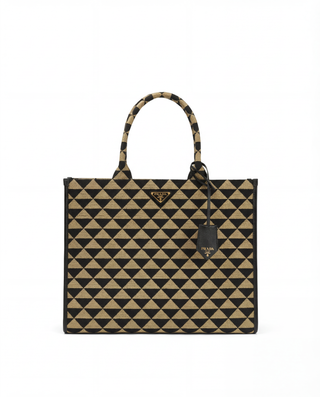 Prada Symbole Jakarlı El Çantası