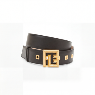 Logo Aplik Deri Kadın Kemer