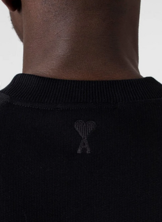 Ami Paris Siyah Logolu Erkek Sweatshirt