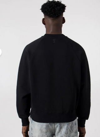 Ami Paris Siyah Logolu Erkek Sweatshirt