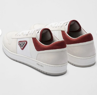 Prada Metal Logolu Erkek Deri Sneaker