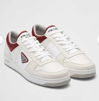 Prada Metal Logolu Erkek Deri Sneaker