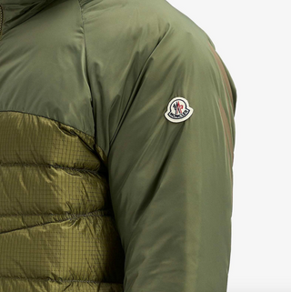 Moncler Logo Yazılı Yeşil Erkek Mont