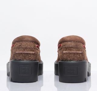 Miu Miu Kahverengi Kadın Makosen Loafer