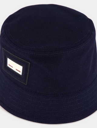 Gucci Kanvas Balıkçı Şapka Beyaz/Lacivert