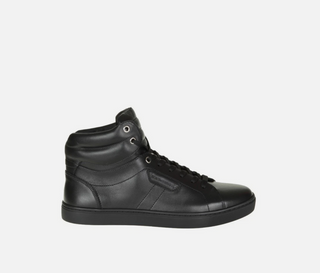 Siyah Deri Erkek Sneakers