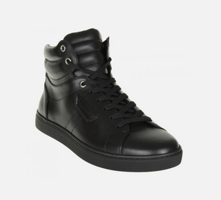 Siyah Deri Erkek Sneakers