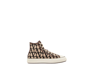 Bej / Siyah Yüksek Bilekli Erkek Sneaker