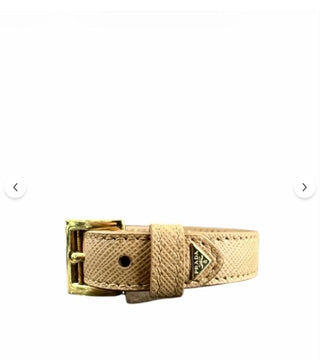 Prada Saffiano Kahverengi Deri Bileklik