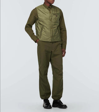 Prada Dolgulu Metal Logolu Erkek Yelek