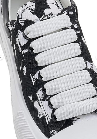 A.McQueen Plimsoll ‘Graffiti’ Leather Sneaker