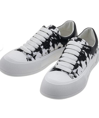 A.McQueen Plimsoll ‘Graffiti’ Leather Sneaker