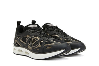 Valentino Garavani VLogo Easy Jog Siyah Erkek Deri Sneaker