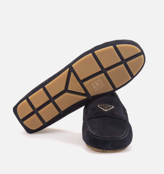 Erkek Süet Lacivert Loafer