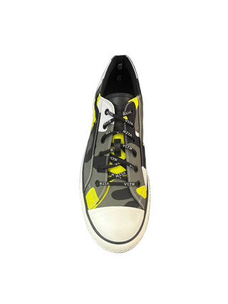 Çok Renkli Kamuflaj Desenli Kanvas Erkek Sneakers