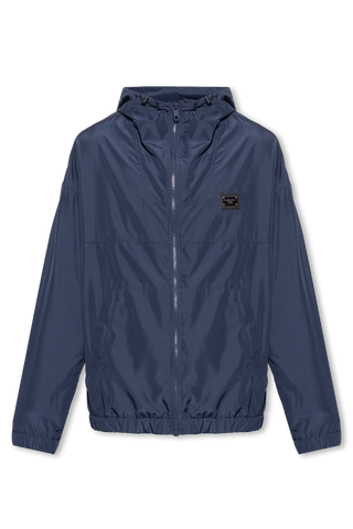 Dolce & Gabbana Koyu Lacivert Logolu  Yağmurluk