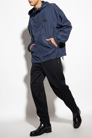 Dolce & Gabbana Koyu Lacivert Logolu  Yağmurluk