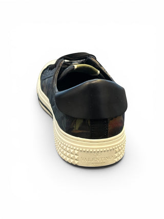 Siyah Renkli Kelebek  Desenli Erkek Sneakers