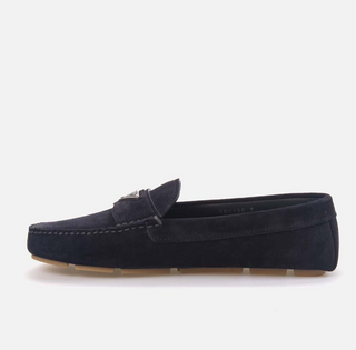 Erkek Süet Lacivert Loafer