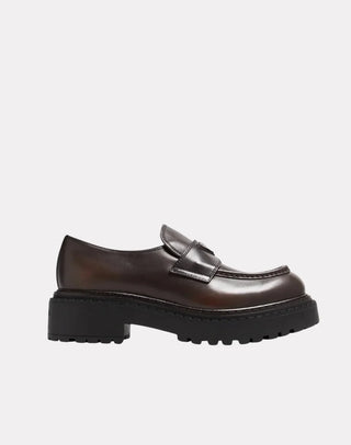 Prada Çift Çikolata Deri Erkek Loafer