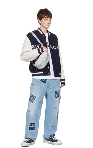 Givenchy Lacivert 4G City Erkek Sneaker