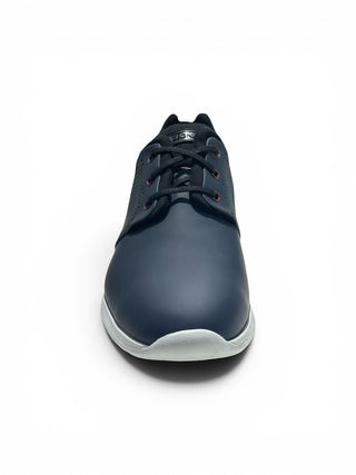 Zegna Mavi/Kırmızı Deri Bağcıklı Sneaker