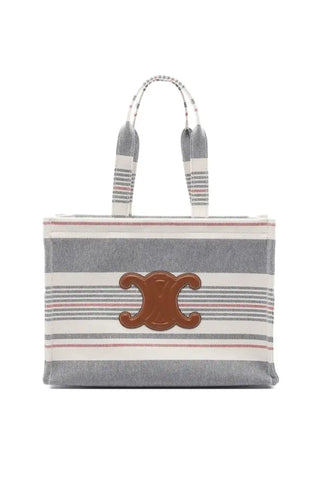 Cabas Büyük Boy Deri Logolu Çanta