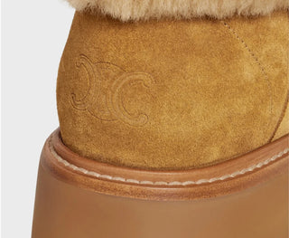 Kürk Detaylı Püsküllü Kısa Bot