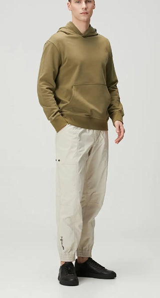 Haki Kapüşonlu Sweatshirt