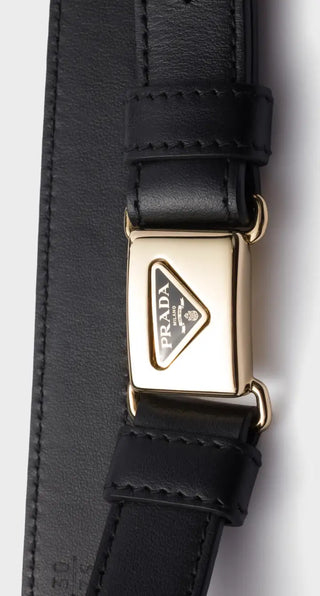 Metal Logolu Kadın Deri Kemer