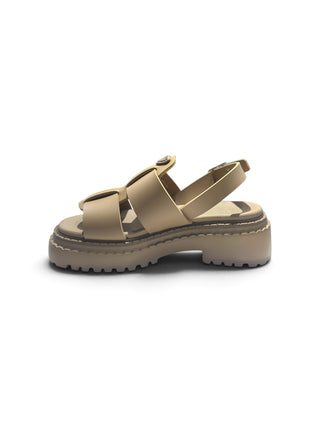Prada Kahverengi Monolith Kauçuk Sandalet