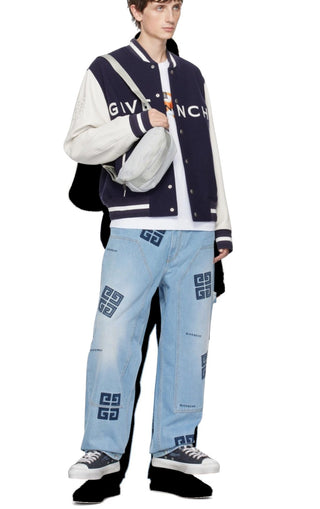 Planet Luxury Brands Givenchy lacivert 4G City erkek sneaker, metal logo detaylı ve kauçuk tabanlı şık tasarım