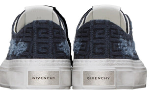 Planet Luxury Brands Givenchy 4G City lacivert erkek sneaker, topukta metal logo detaylı ve kauçuk tabanlı tasarım