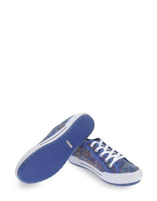 Planet Luxury Brands Kenzo mavi renkli, kalın tabanlı ve yuvarlak burunlu erkek sneaker ayakkabı