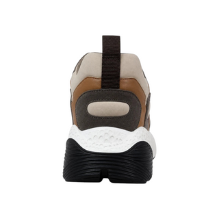 Planet Luxury Brands Stella McCartney Eclypse erkek sneaker, kahverengi, bej ve siyah renkli, arka çekme halkalı tasarım