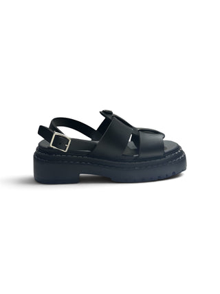 Prada Siyah Monolith Kauçuk Sandalet