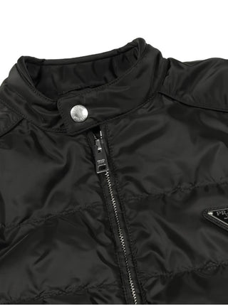 Prada Parlak Kumaş Slim Kesim Erkek Mont